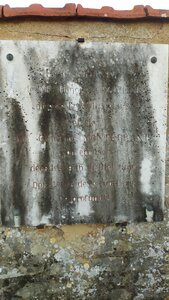 Cimetière - plaque, HISTOIRE-plaque cimetie re