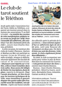 Queven Tarot (archives articles de presse), 2025-12-08_OF GUIDEL-Telethon 2025