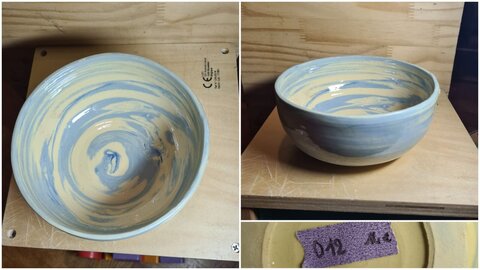 Les Monts s'emmèlent - Poterie Florence Malo-Perold, D12 -  petit bol - 14&euro;