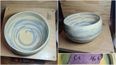 Les Monts s'emmèlent - Poterie Florence Malo-Perold, E1 -  Bol - 16&euro;