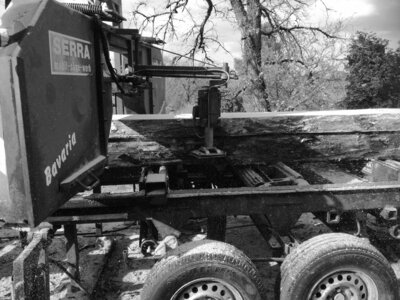 Evolutions à l'écolieu de Rhodes , 20210305_scierie mobilee