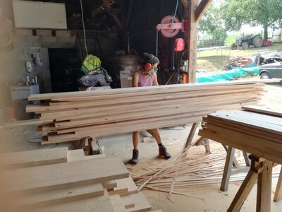 Evolutions à l'écolieu de Rhodes , 20220722_fabrication plancher