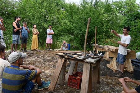 Evolutions à l'écolieu de Rhodes , 20250614_d&eacute;monstration &eacute;quarrissage_nuits des for&ecirc;ts