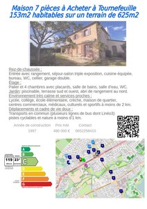 Tournefeuille, AnnonceVenteMaisonT6_7