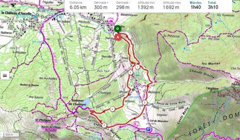 Raquettes à Ancelle, Raquettes &agrave; Ancelle