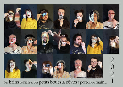 Cartes de voeux Gayet-Mahot , Carte de voeux Gayet-Mahot 2021 - Des brins de rien et des bouts de r&ecirc;ves