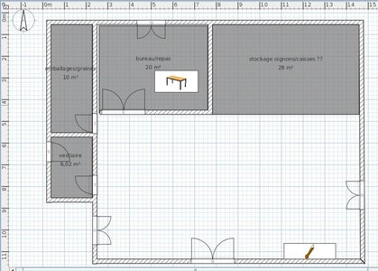 Batiment, plan-etage