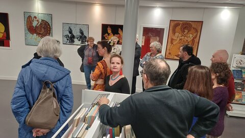 Sigiri Apsara, exposition de batiks de Prémalal De Silva, 20260312_183235