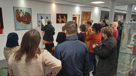 Sigiri Apsara, exposition de batiks de Prémalal De Silva, 20260312_183537