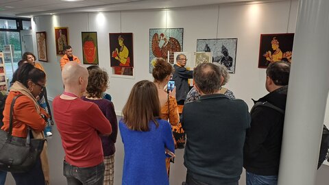 Sigiri Apsara, exposition de batiks de Prémalal De Silva, 20260312_183614