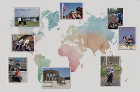 PhotoBooth, Map monde pastelle