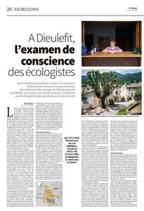 Affiches activités, Dieulefit ecolos Le Monde