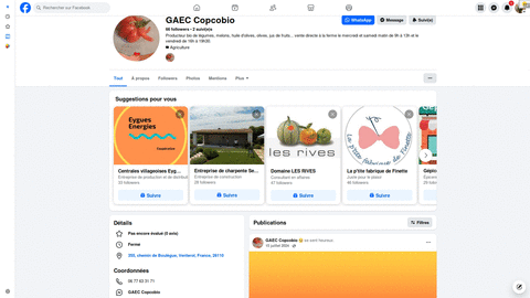 Affiches activités, Gaec Copcobio