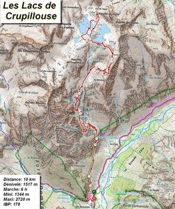 Les Lacs de Crupillouse, Les Lacs de Crupillouse