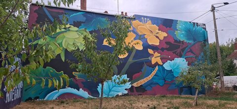 Street-Art-Dijon, Fresque verger urbain du Quai Galliot