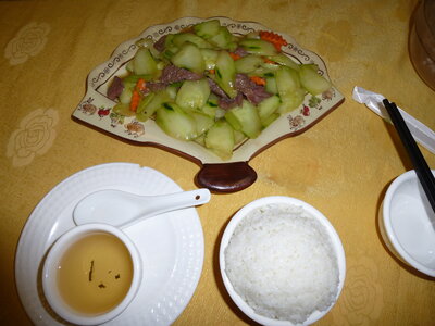 Guangzhou, Chine, Porc aux concombres