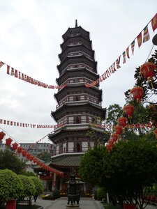 Guangzhou, Chine, Temple des Six Banians - Pagode 