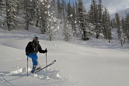 2013-02-24 au 03-03 : ski hors pistes et randonnée hautes Alpes et Piemont Italien, ski-queyrettes-escalade-aventure-2013-03-01-12