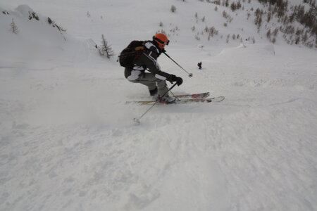 2013-02-24 au 03-03 : ski hors pistes et randonnée hautes Alpes et Piemont Italien, ski-serre-chevalier-escalade-aventure-2013-02-25-14