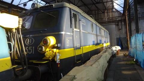 PFT-TSP - Musée Retro Train à St-Ghislain, collection du PFT (Patrimoine Ferroviaire Touristique). Certaines de ces machines roulent encore, notamment lors du festival du Bocq à la mi-août :-) , DSC05127