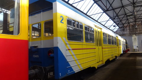 PFT-TSP - Musée Retro Train à St-Ghislain, collection du PFT (Patrimoine Ferroviaire Touristique). Certaines de ces machines roulent encore, notamment lors du festival du Bocq à la mi-août :-) , DSC05207