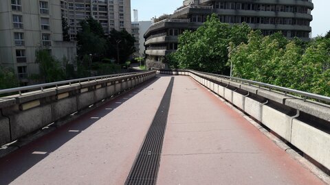 Pistes cyclables, Passerelle Michelet