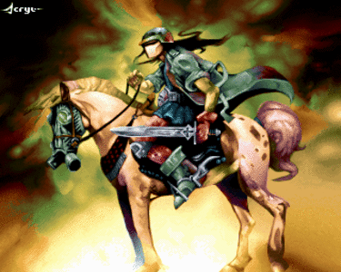 Amiga Pixel art 1,  Incomming-Acryl-Acryl_AtomicRide