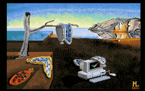 Amiga Pixel art 1,  Incomming-Dali