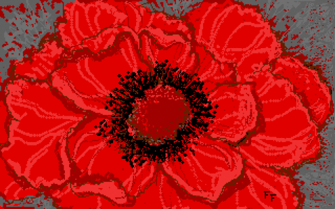 Amiga Pixel art 1,  Incomming-ExpressPaint-ExpressPaint_Poppy