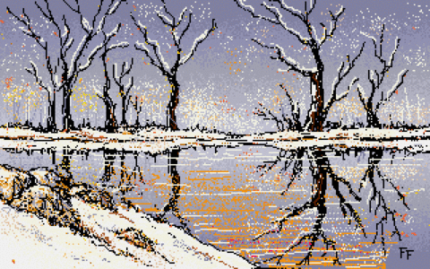 Amiga Pixel art 1,  Incomming-ExpressPaint-ExpressPaint_Winter