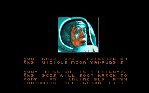 Amiga Pixel art 1,  Incomming-infestation_gameover