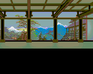 Amiga Pixel art 1,  Incomming-karatekid2_10_overlookingthevalley