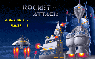 Amiga Pixel art 1,  Incomming-rocketattack