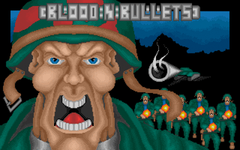 Amiga Pixel art 1,  Incomming-SEUCK_BloodnBullets
