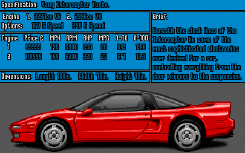 Amiga Pixel art 1, AndrewMorris-Supercars_Interceptor