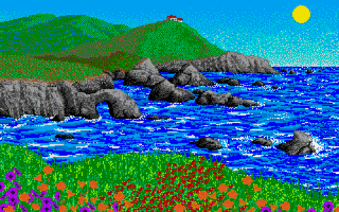 Amiga Pixel art 1, Applications-DeluxePaint_Seascape