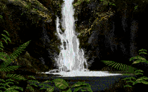 Amiga Pixel art 1, Applications-DeluxePaint_Waterfall