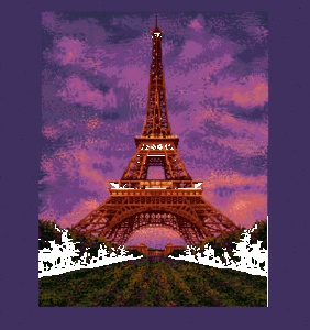 Amiga Pixel art 1, AvrilHarrison-AH_EiffelTower