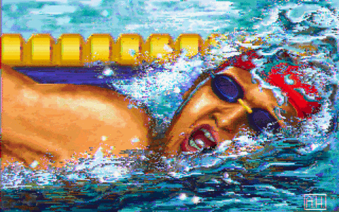 Amiga Pixel art 1, AvrilHarrison-AH_Swimmer