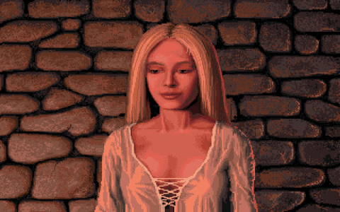 Amiga Pixel art 1, JimSachs-DefenderOfTheCrown2_Romantic_LadyAnne
