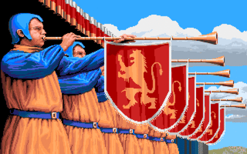 Amiga Pixel art 1, JimSachs-DefenderOfTheCrown2_Tournament_Fanfare