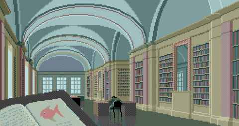 Amiga Pixel art 2, MagneticScrolls-Fish_15_Library