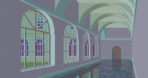 Amiga Pixel art 2, MagneticScrolls-Fish_16_Corridor