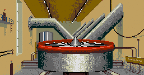 Amiga Pixel art 2, MagneticScrolls-Fish_24_Tunnel