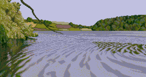 Amiga Pixel art 2, MagneticScrolls-GuildOfThieves_01_InTheBoat