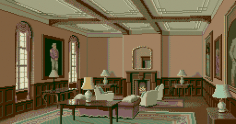 Amiga Pixel art 2, MagneticScrolls-GuildOfThieves_03_Lounge
