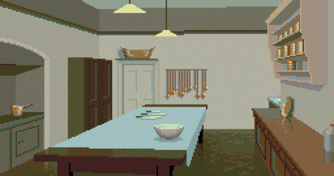 Amiga Pixel art 2, MagneticScrolls-GuildOfThieves_08_Kitchen