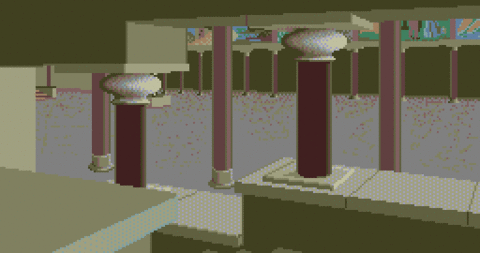 Amiga Pixel art 2, MagneticScrolls-GuildOfThieves_14_BottomOfStairway