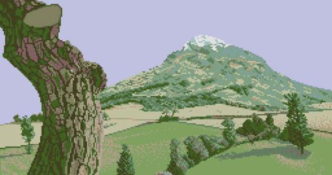 Amiga Pixel art 2, MagneticScrolls-GuildOfThieves_17_OnAHill