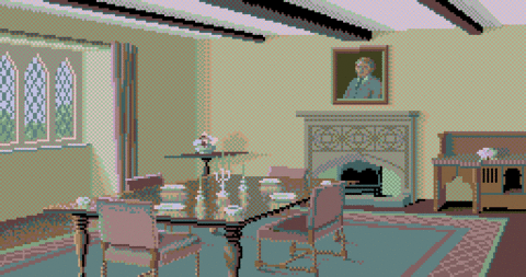 Amiga Pixel art 2, MagneticScrolls-Jinxter_09_DiningRoom